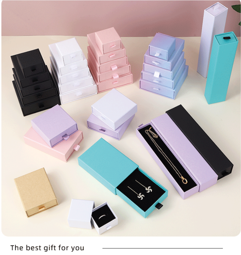 Kraft Paper Drawer Jewelry Gift Box